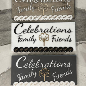 Wood Celebration Calendar