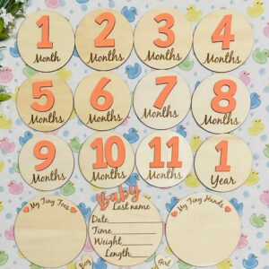 Baby Month Milestone Tags - Font 1 - Numbers
