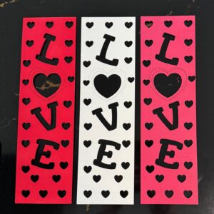 Wine & Gift Box Front Valentine LOVE