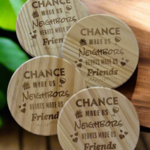 Wood Round Coasters