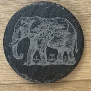 Elephant Slate Coaster